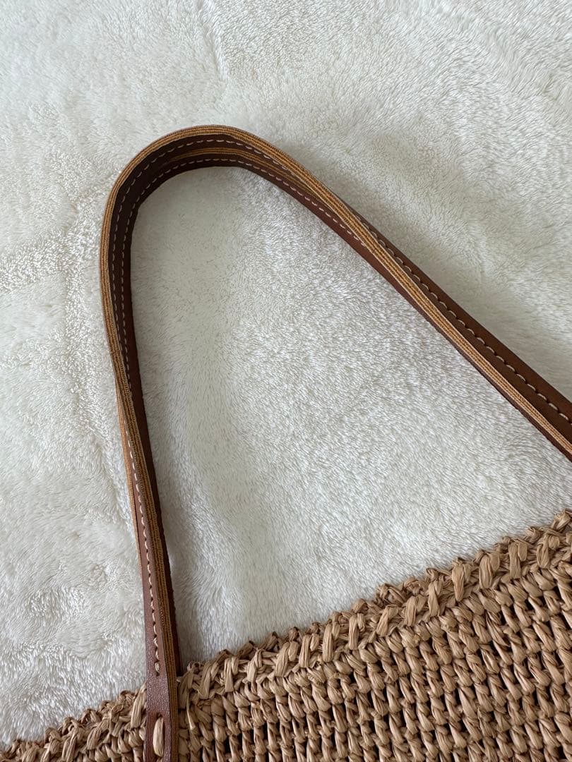 【新品・タグ・保存袋つき】サンアルシデ BEBY THE ラフィアトート A4