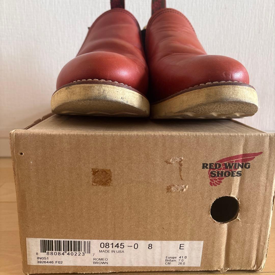 RED WING SHOES ROMEO 8145 サイドゴアブーツ 8E