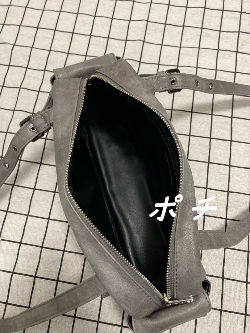 SAMO ONDOH グレー ショルダーバッグ