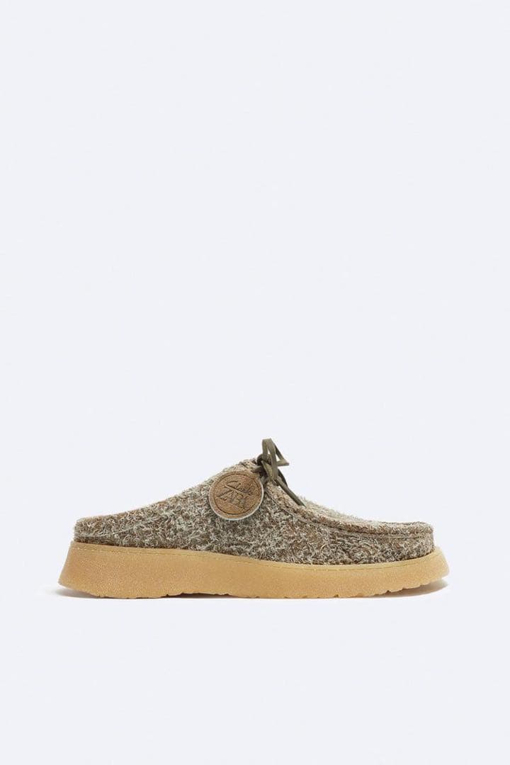 CLARKS × ZARA レザーミュール