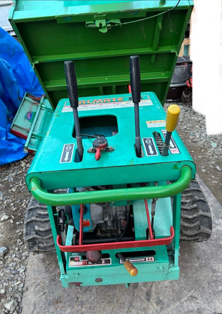 筑水キャニコムクローラー運搬車 BC40 4.2馬力 手動ダンプ積載400kg