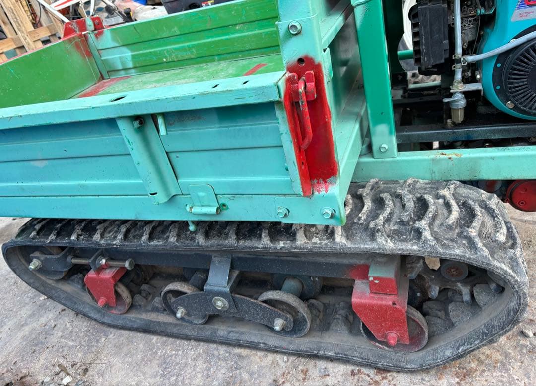 筑水キャニコムクローラー運搬車 BC40 4.2馬力 手動ダンプ積載400kg