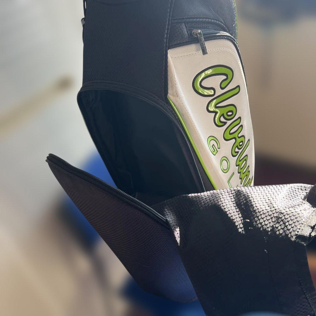 Cleveland Golf キャディバッグ ブラック/ホワイト/グリーン