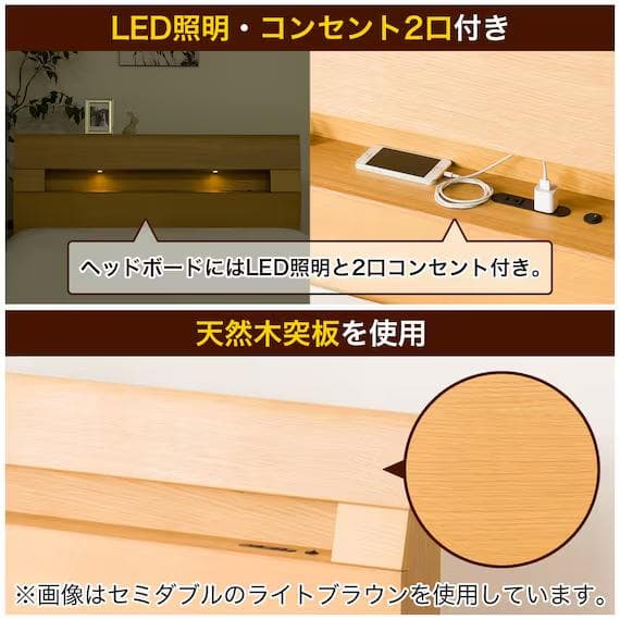 ニトリ ダブル すのこ ベッドフレーム ロデリック-S MBR