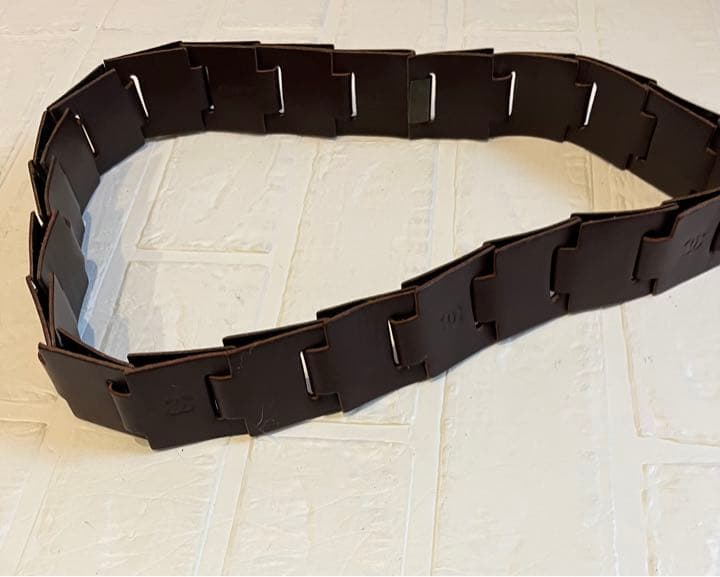 ヴィンテージ☆シャネル　ロゴ　レザー　チェーンベルト　ココマーク　レザー革　レア