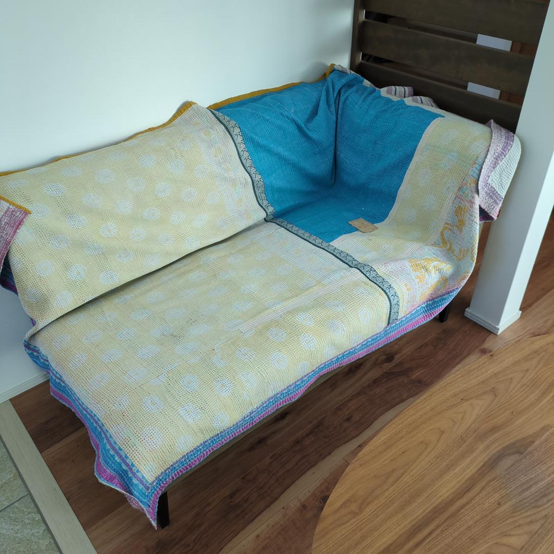 ヴィンテージカンタ ビンテージカンタ ラリーキルト シンプルソファカバー 372