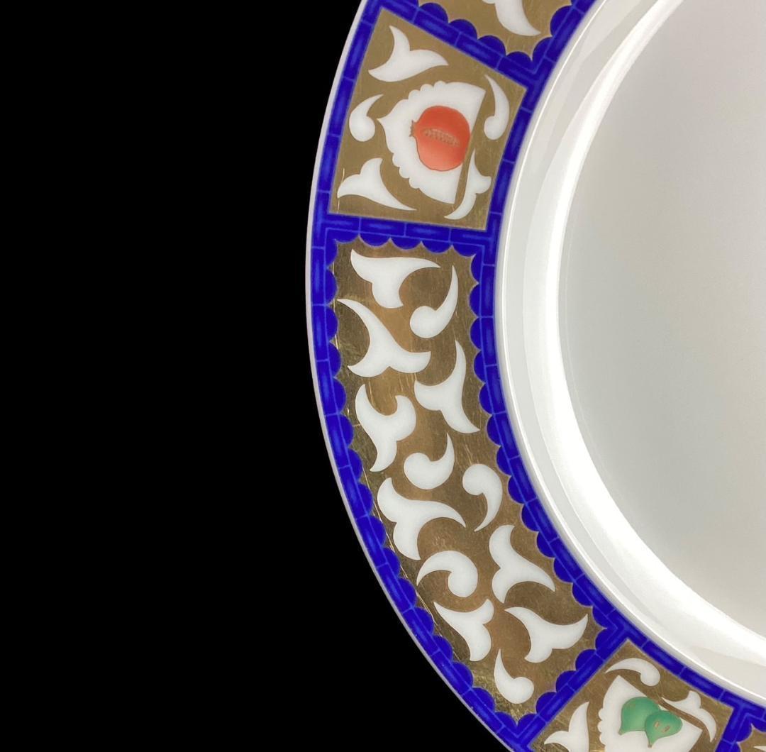 レア★未使用★ブルガリ フルッタアラフィネストラゴールド 22cmプレート お皿