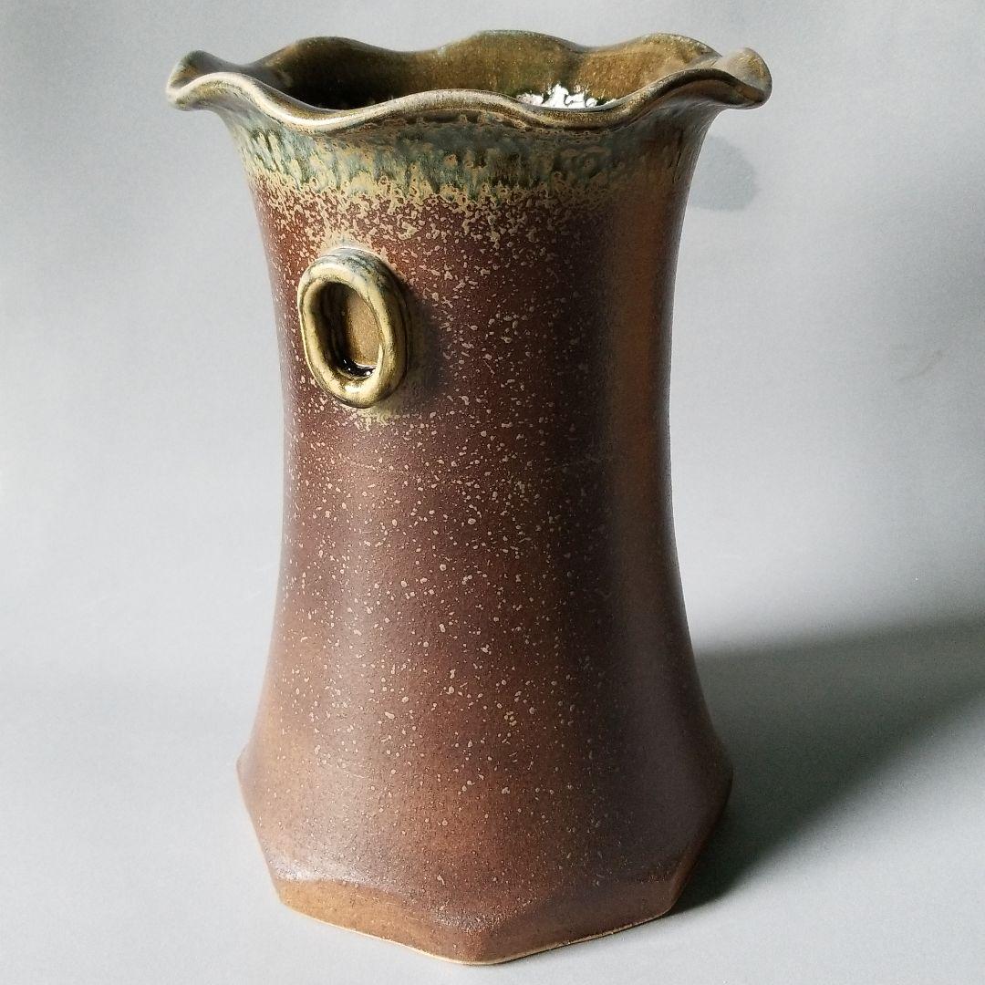 信楽焼傘立て  ビードロ鼓型 高さ４０cm