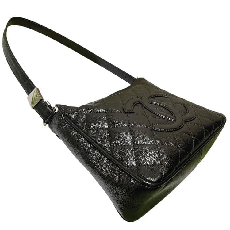 みーCHANEL マトラッセ キャビアスキン ショルダーバッグ シール