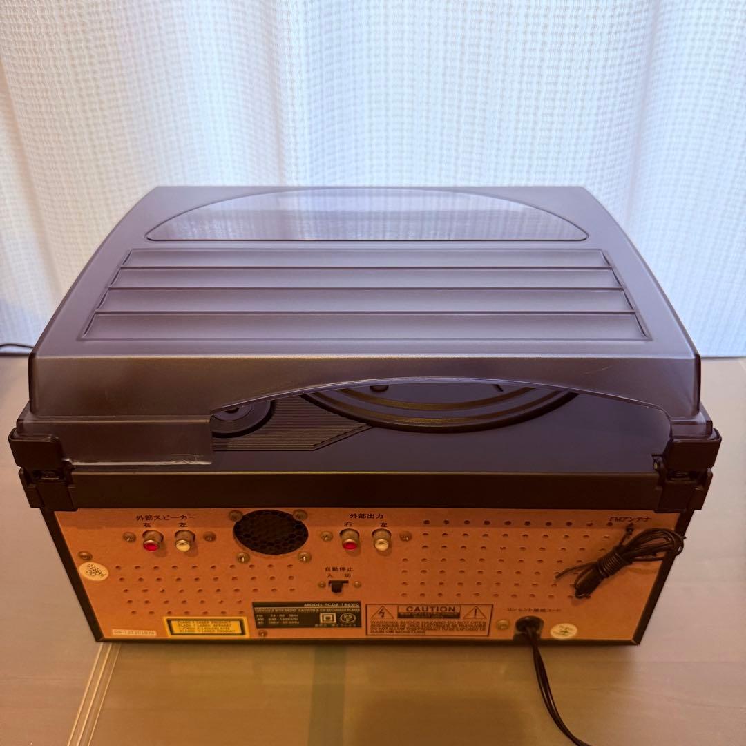 トウショウ CDコピー機能搭載マルチプレーヤー TCDR-186WC リモコン付