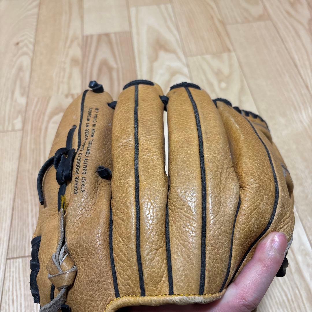 【Mマーク】旧式ミズノプロ　軟式グローブ レザー製