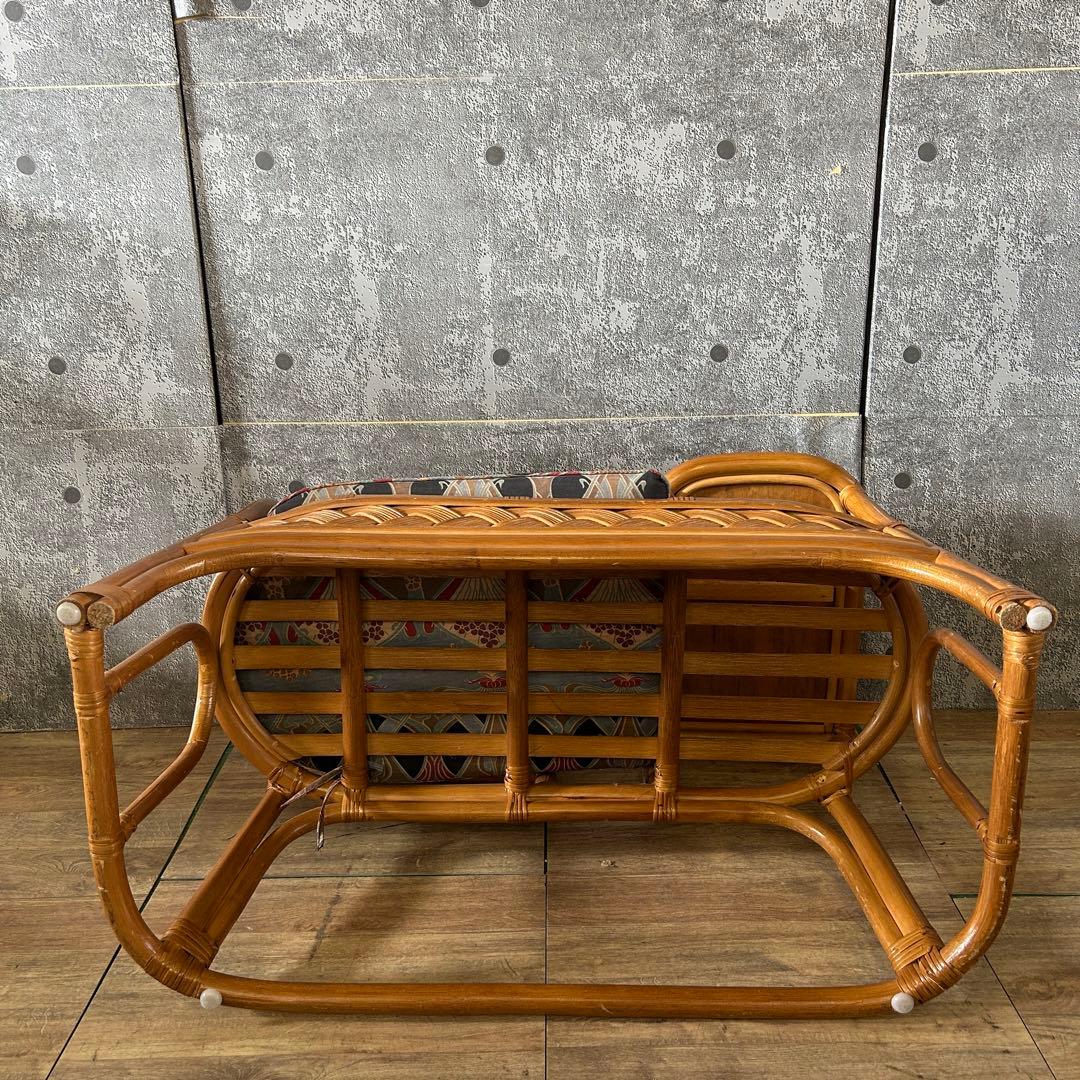 achan.꧁籐素材꧂ラタンテレフォンベンチ ソファ 電話台 いす チェア