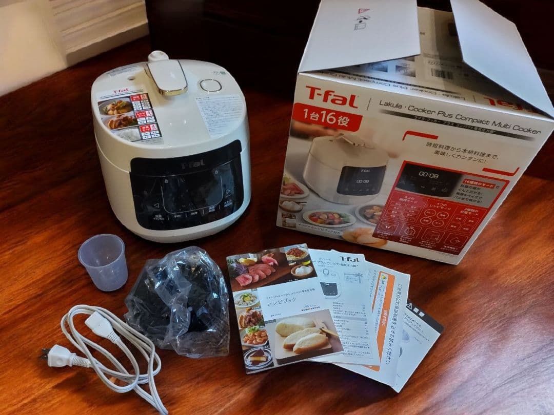 【未使用に近い】T-fal ラクラクッカー プラス コンパクト 電気圧力鍋