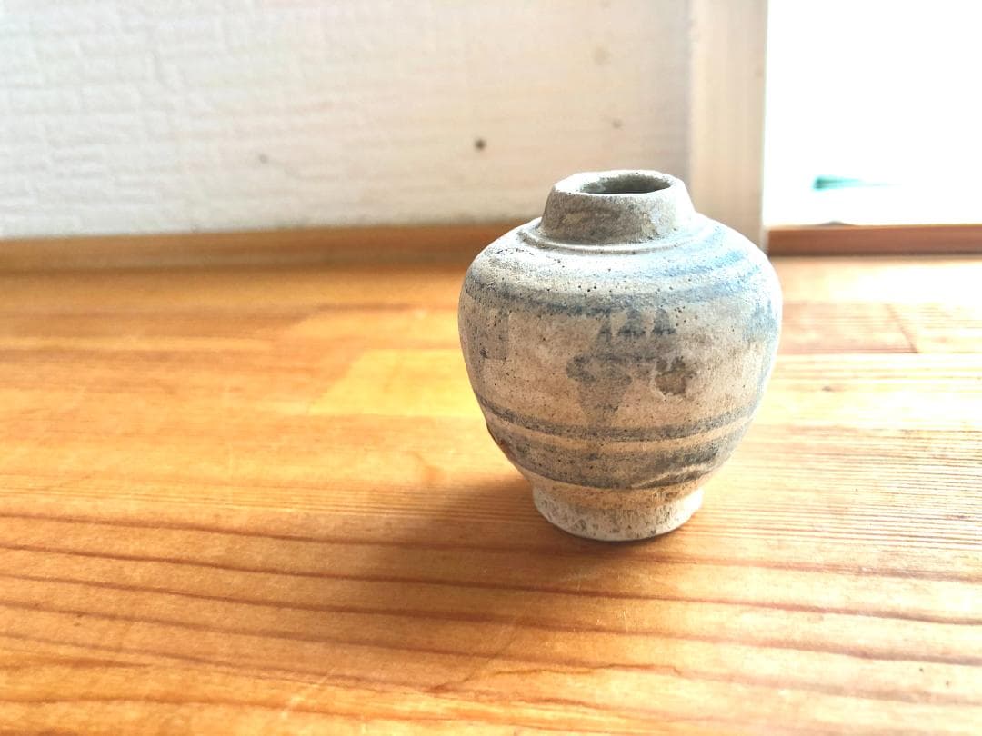 【タイ・骨董】宋胡録（スンコロク）鉄絵 小壺（1301年~1600年）