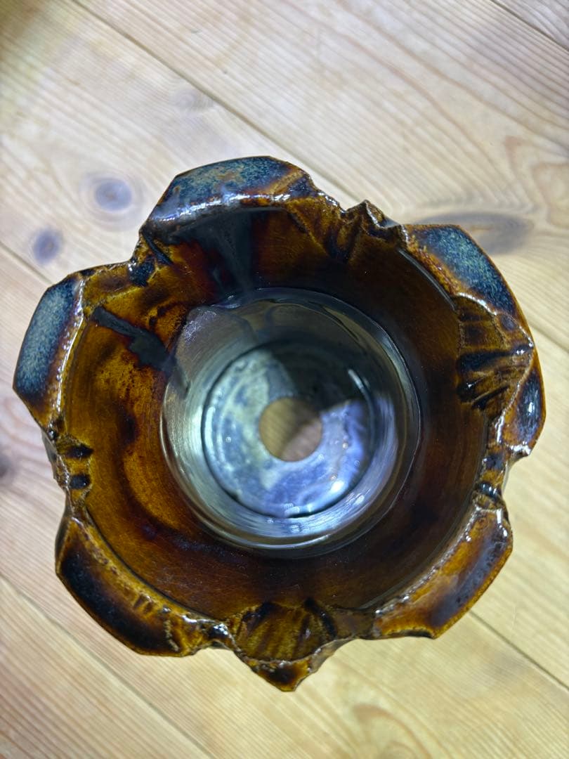 植物鉢　飴釉　NOPPO / 姫野翔太