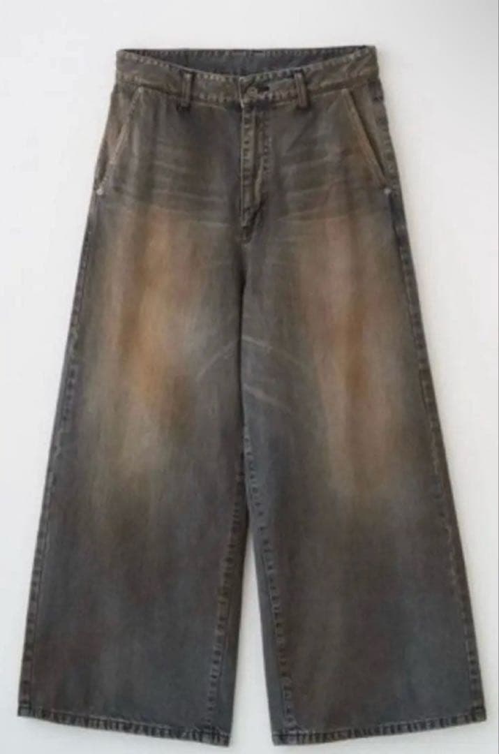 パンツ JUHA 24AW RUST BAGGY WIDE DENIM PANTS