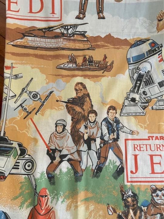 80’ ヴィンテージ　STAR WARS スターウォーズ　超大判生地　1983