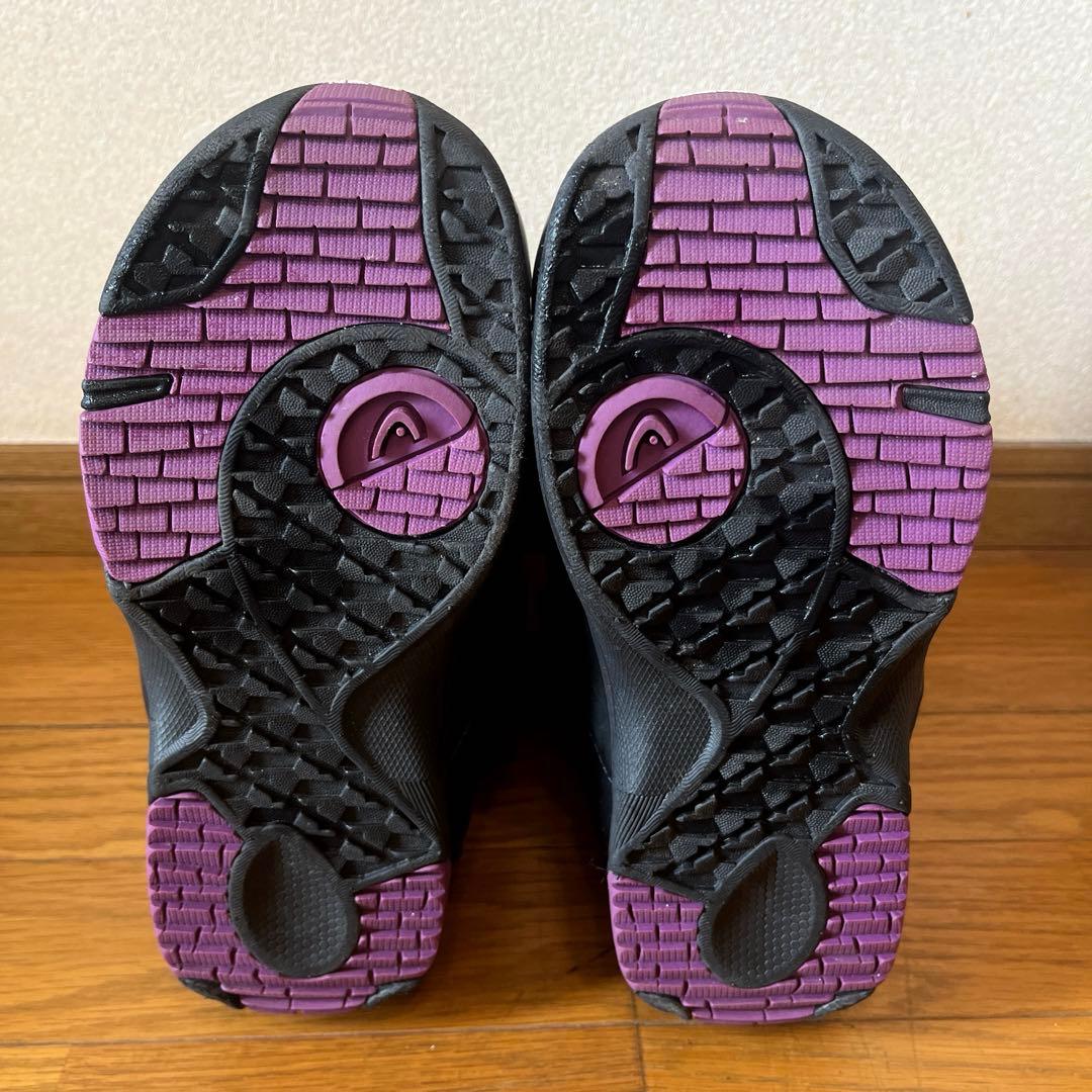 2度使用23.5HEAD黒ボア付きスノボブーツ