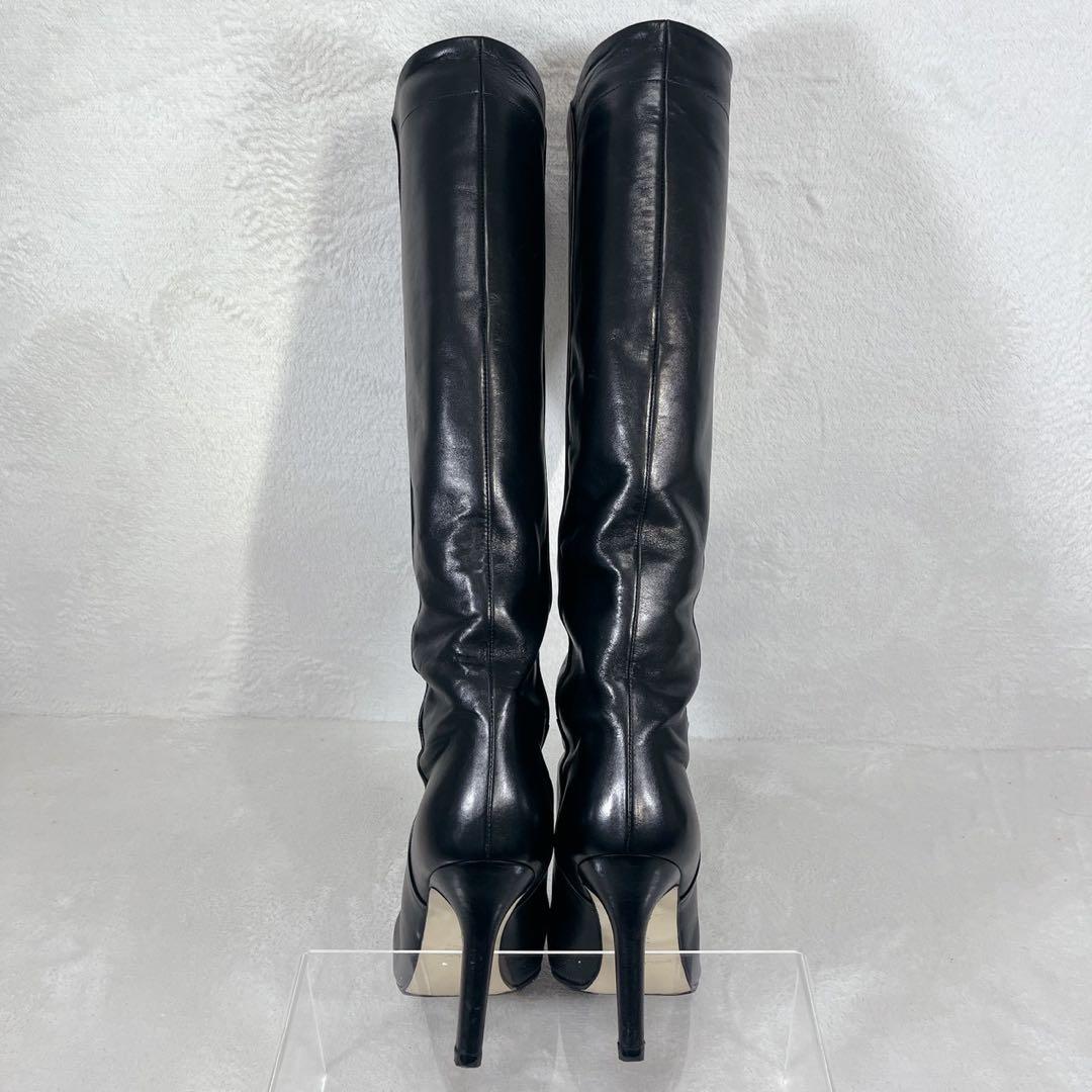 定価13万❗️ペリーコ METRO ロングブーツ 8cm BLACK 38