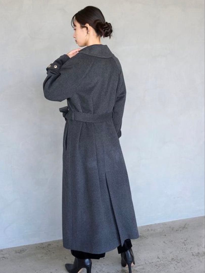 【新品タグ】スナイデル　ウールカシミヤスタンドカラーコートSWFC255037