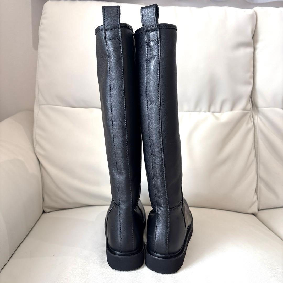 CAMINANDO ライディング ロングブーツ　ブラック　本革 サイズ7