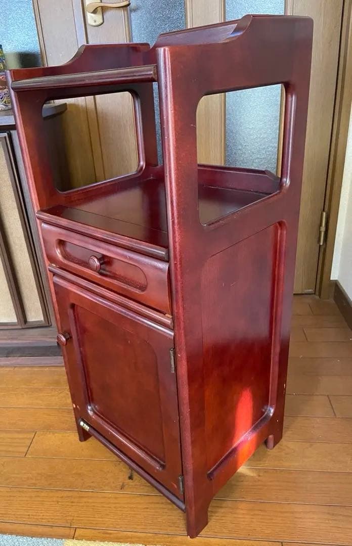 オールドカリモク 電話台 花台 飾り棚 サイドテーブル