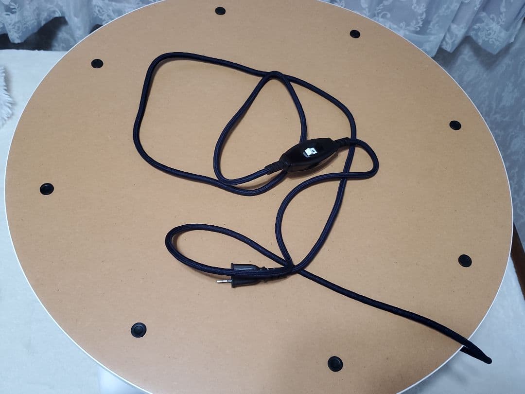 Francfranc シャトン こたつテーブル ラウンド ホワイト φ650