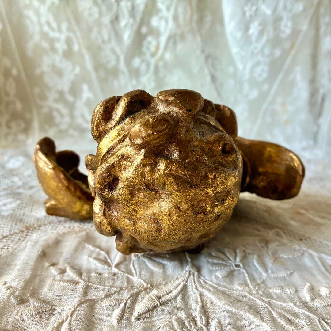 天使オブジェ　ウォールデコレーション　壁掛けオーナメント　フランスアンティーク