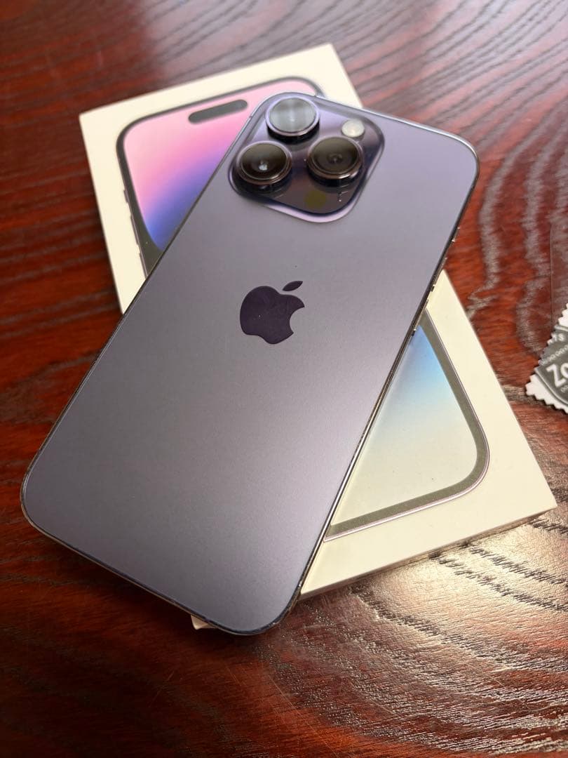 Apple iPhone 14 Pro ディープパープル 箱付き