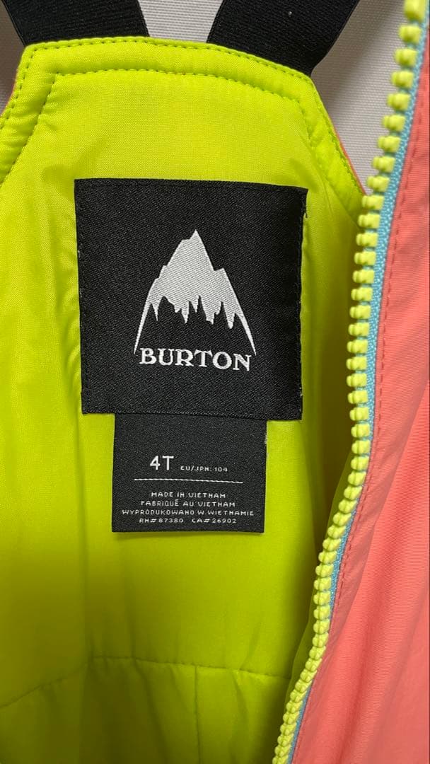 バートン　スノーウェア　トドラー　4T 上下セット