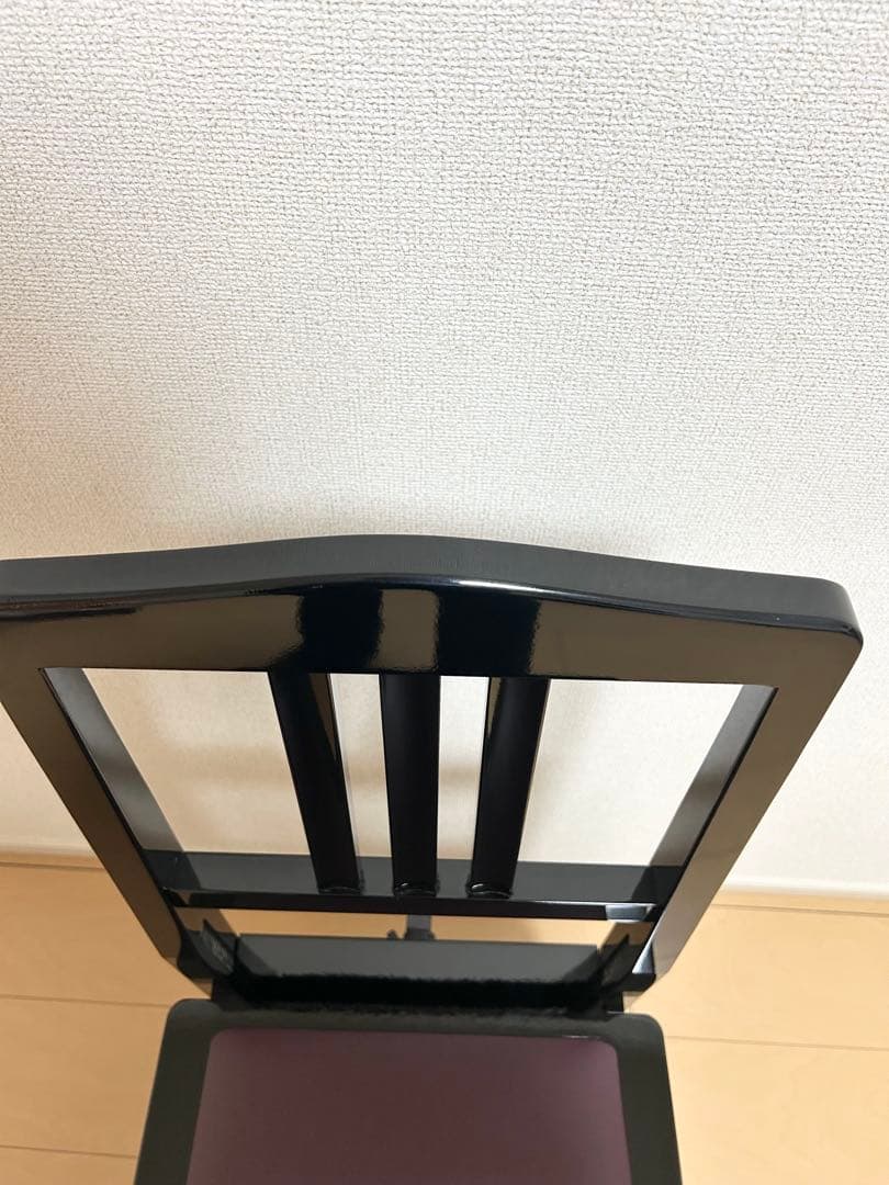 トムソン椅子　ピアノ椅子　黒艶　グランドピアノ　アップライトピアノ