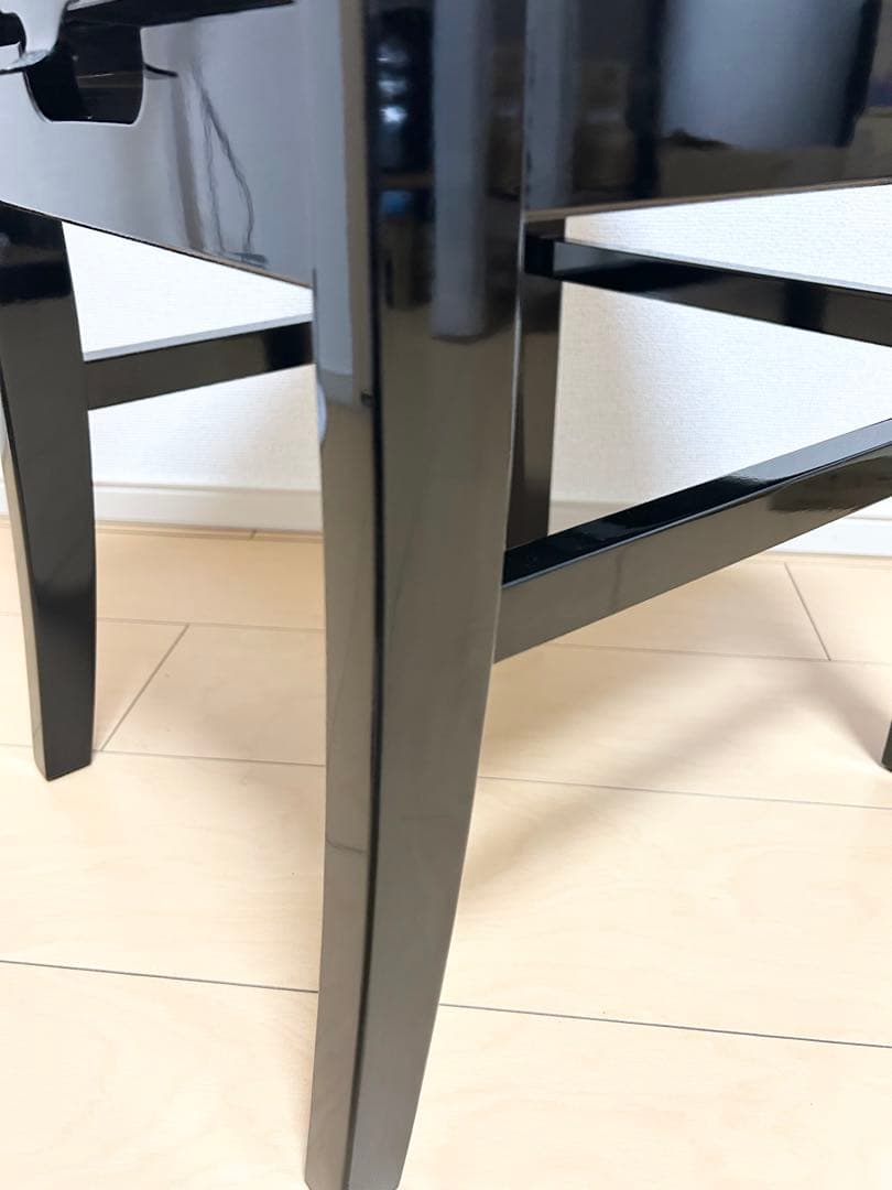 トムソン椅子　ピアノ椅子　黒艶　グランドピアノ　アップライトピアノ