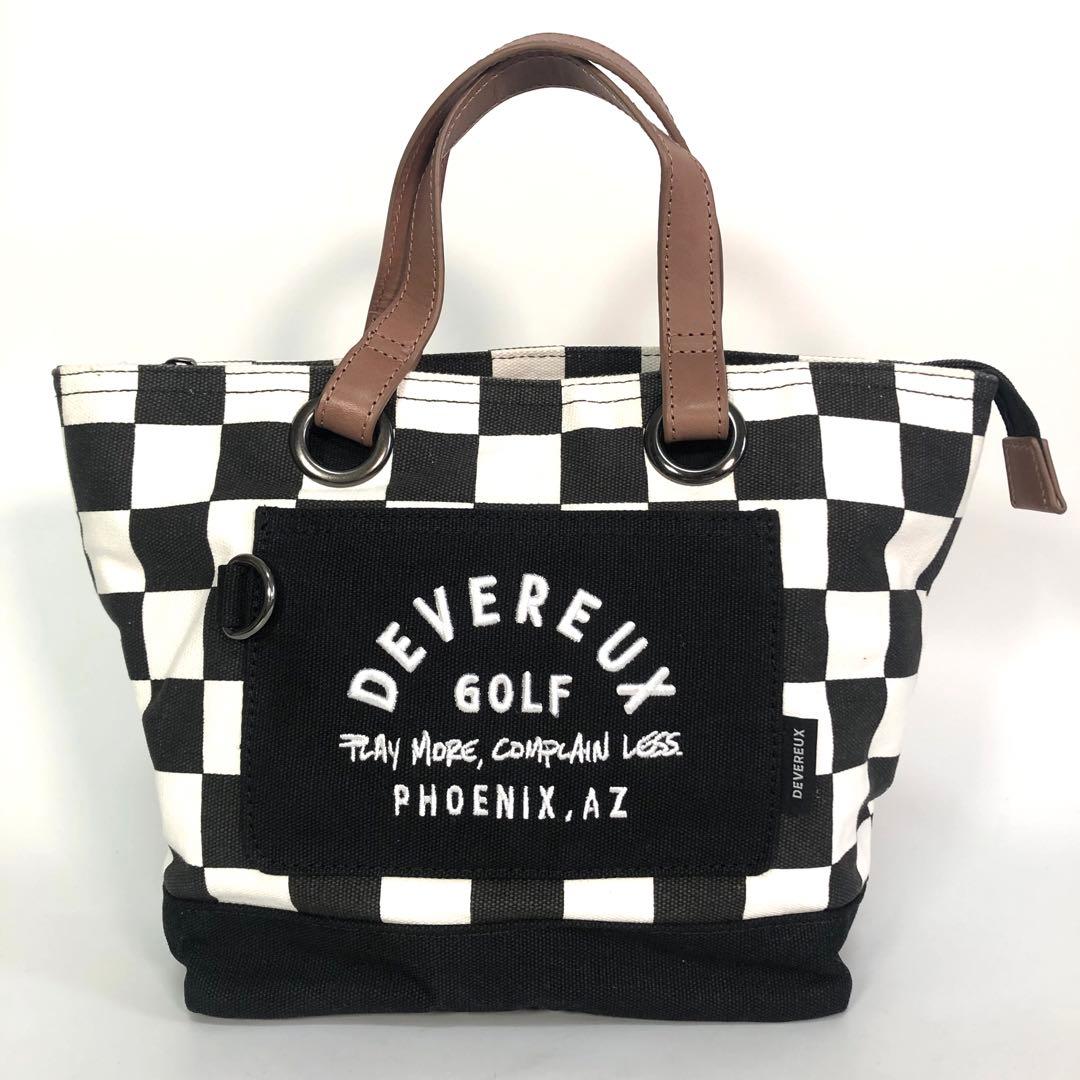デヴァローゴルフ カートバッグ フラッグ柄 キャンバス