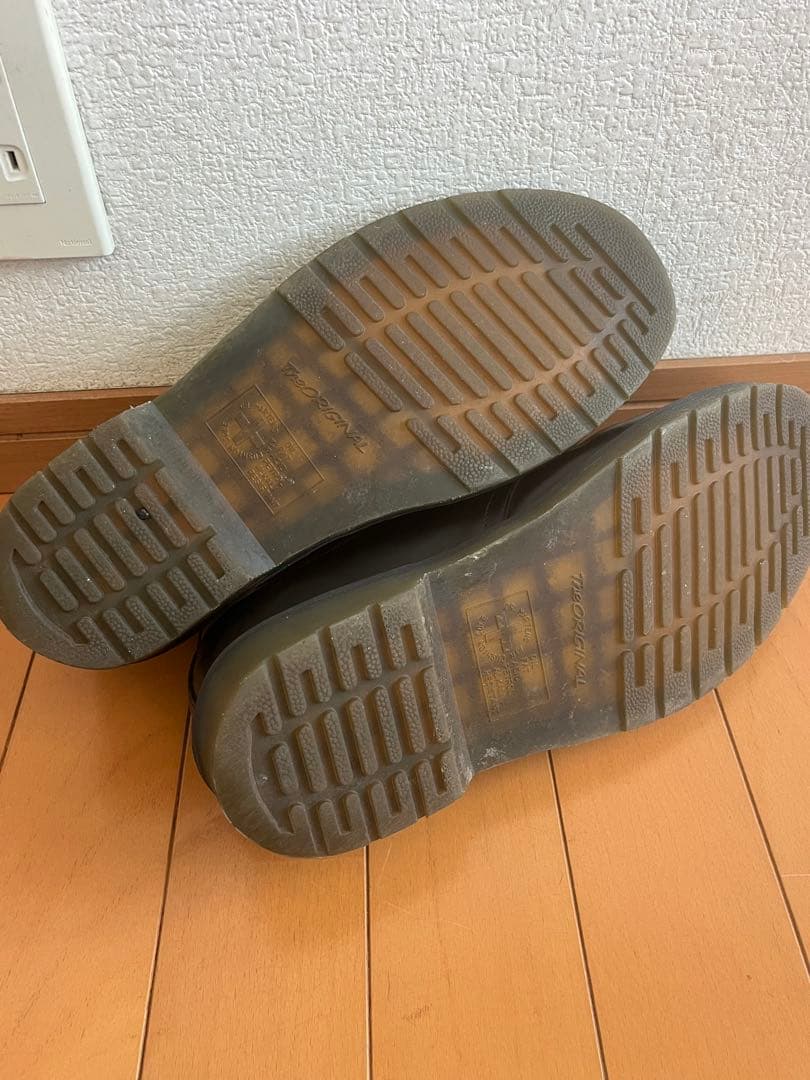 ドクターマーチン　 厚底ブラックレザーシューズ