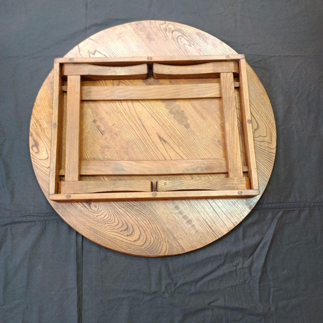 ちゃぶ台折りたたみ　栓（せん)の木