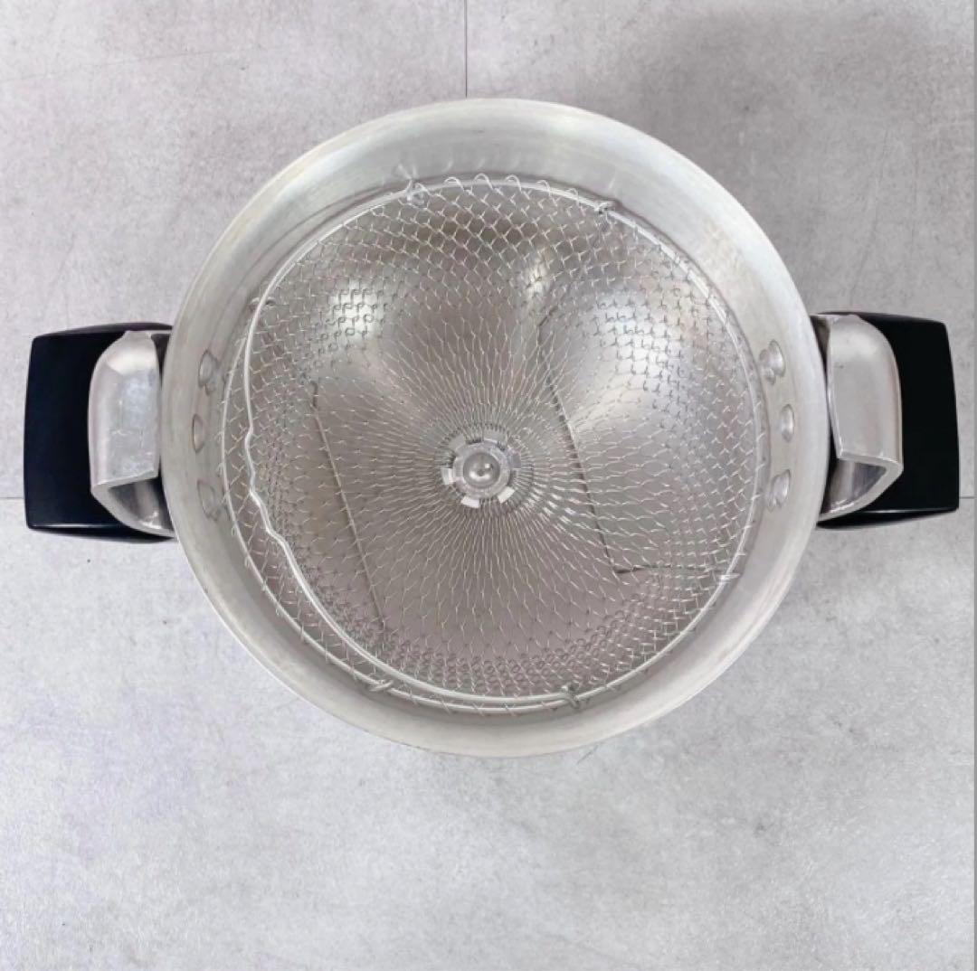 X890 セブ SEB 圧力なべ フランス製 箱付き 中カゴ付き 6L レトロ