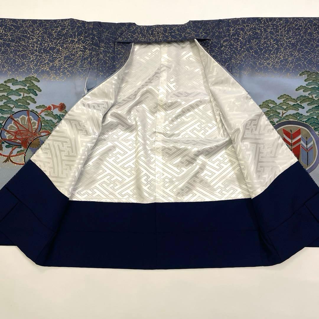 七五三 羽織セット 男の子 羽織 着物 長襦袢 半衿付き 5歳 No.142