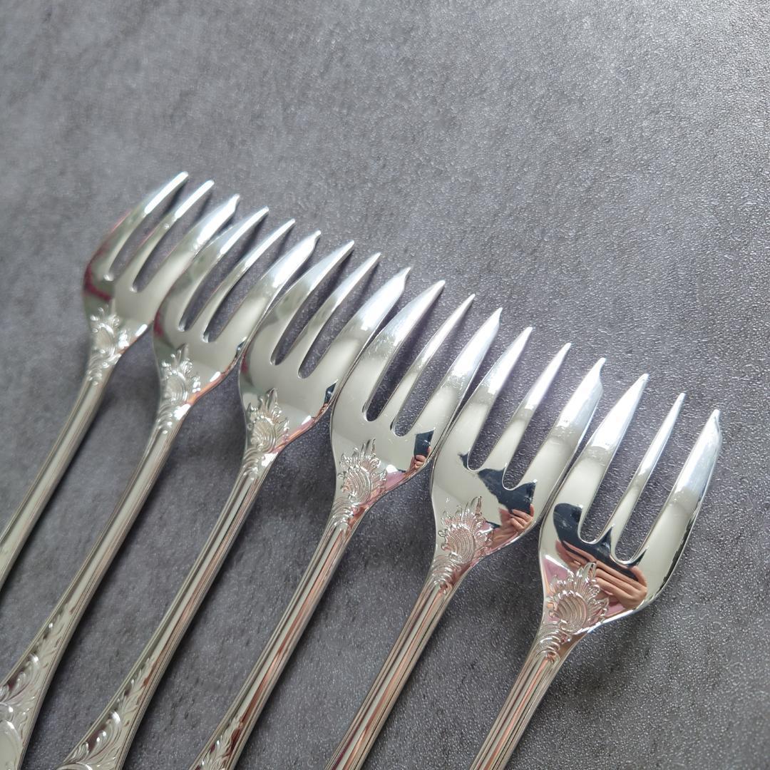 美品 クリストフル マルリー ケーキフォーク 6点
