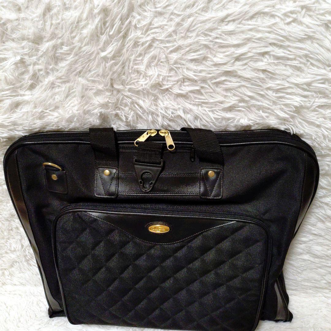 ANADESIGN スーツ入れ ガーメントバッグ ブラック ゴールド 出張