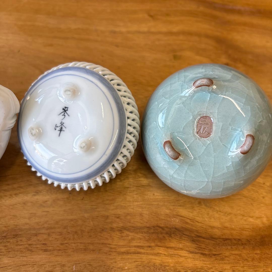 違棚　木製　高さ約36.5cm 横幅約53cm 置物　香炉セット