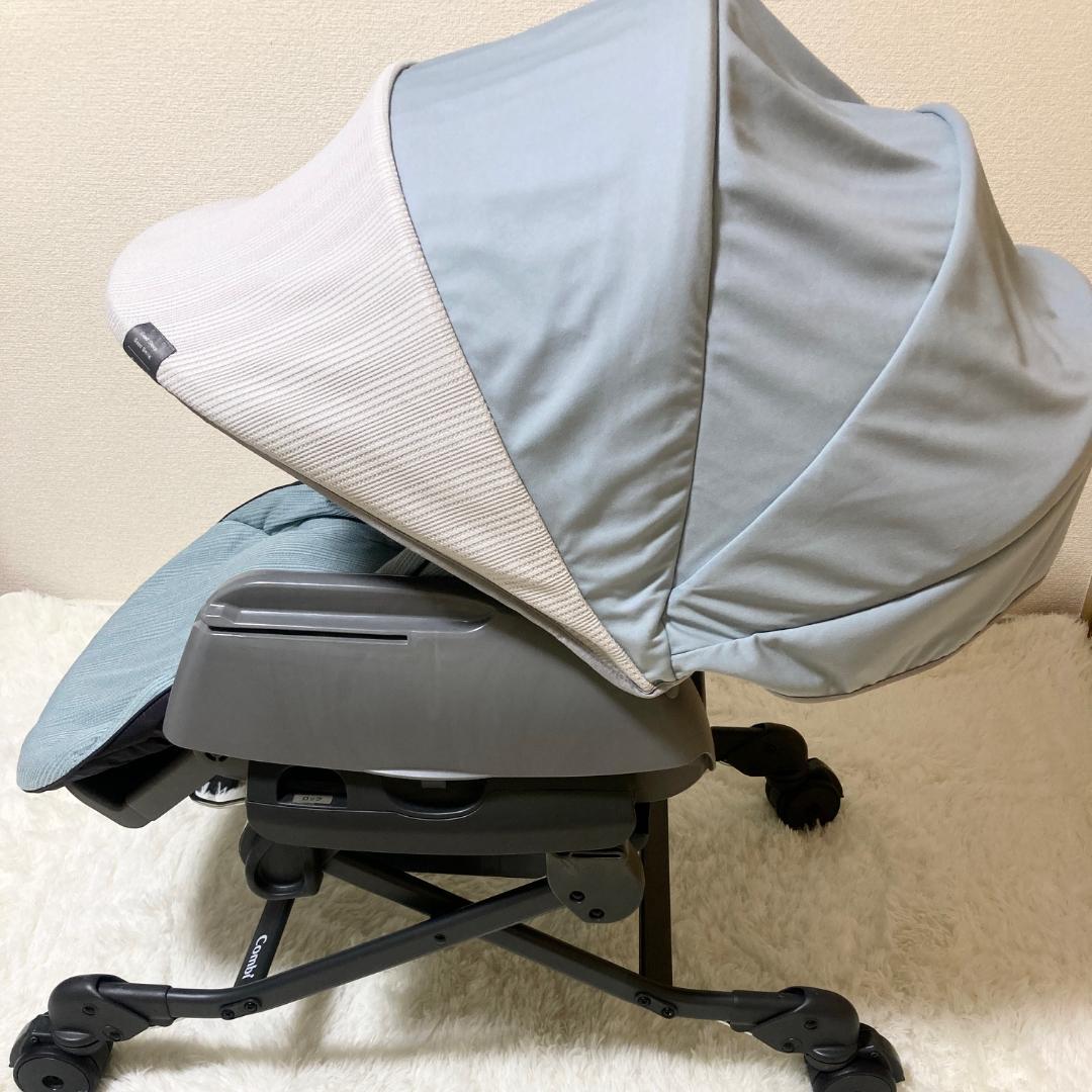 美品 Combi ネムリラ BEDi Long スリープシェル EG ブルー