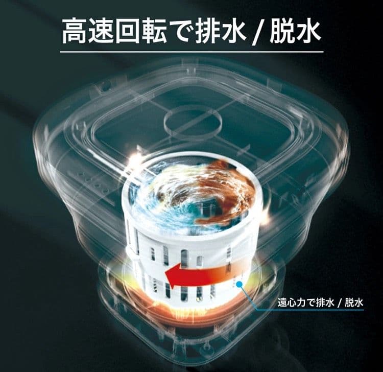 SUUYI コンパクト折り畳み洗濯機 小型 洗濯機 遠征 旅行 ペット 赤ちゃん