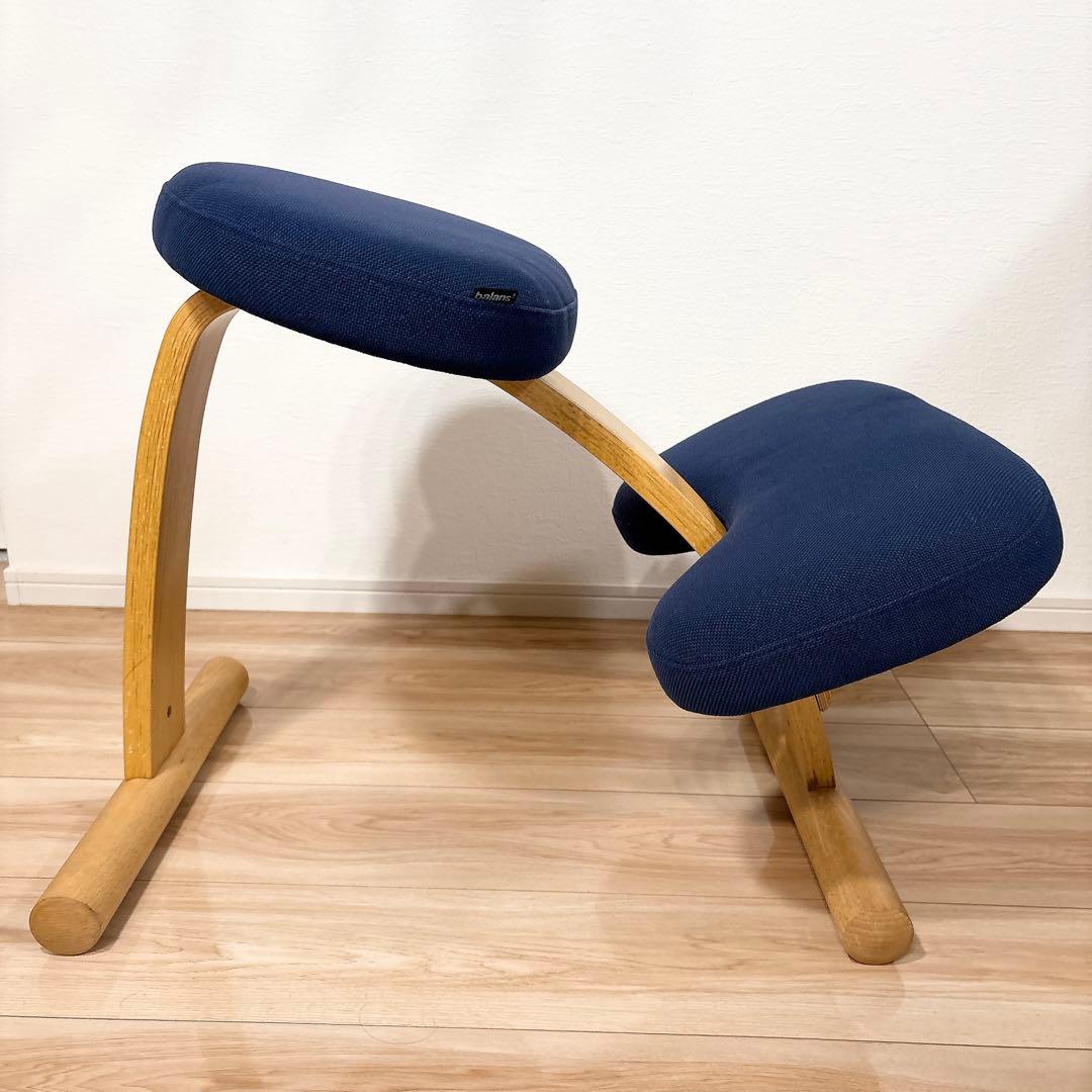 ✨良品✨ バランスチェア バランスイージー ネイビー 取扱説明書付き 送料無料