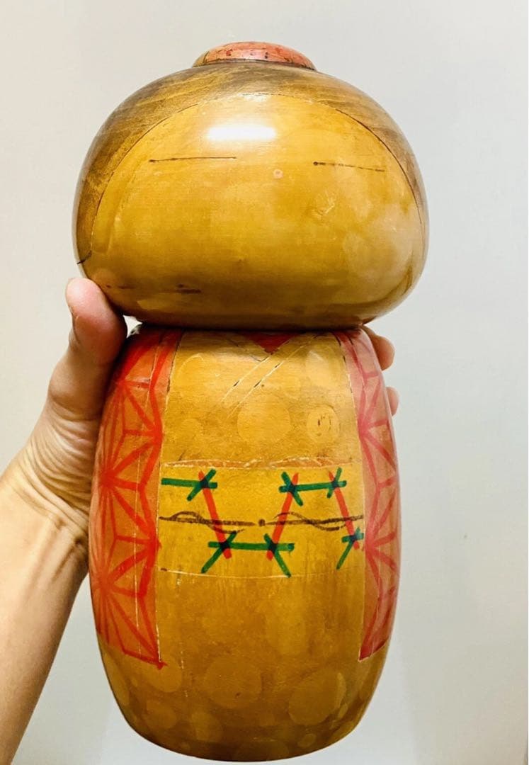 中古　こけし　人形　日本　木製　伝統　だんご　東亜　大　コレクション　G