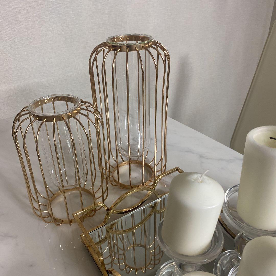 花瓶　ゴールド　インテリア