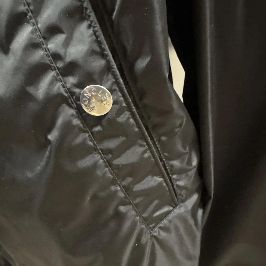 ね*ね様 モンクレール フード付き ブラックナイロンジャケット