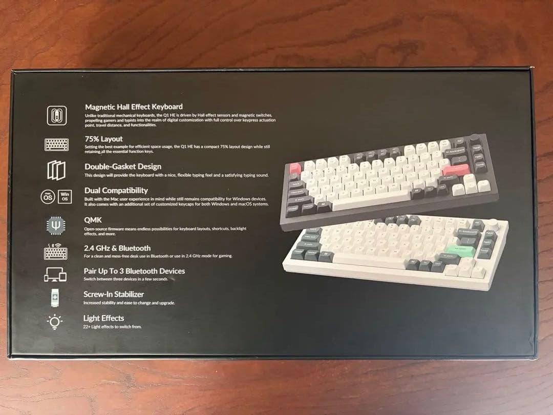 Keychron Q1 HE 75% ワイヤレスキーボード　ゲーミング