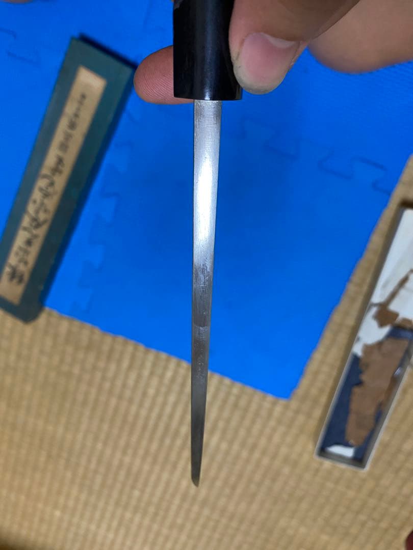 正本出刃15.5cm。　箱があります。水牛柄。