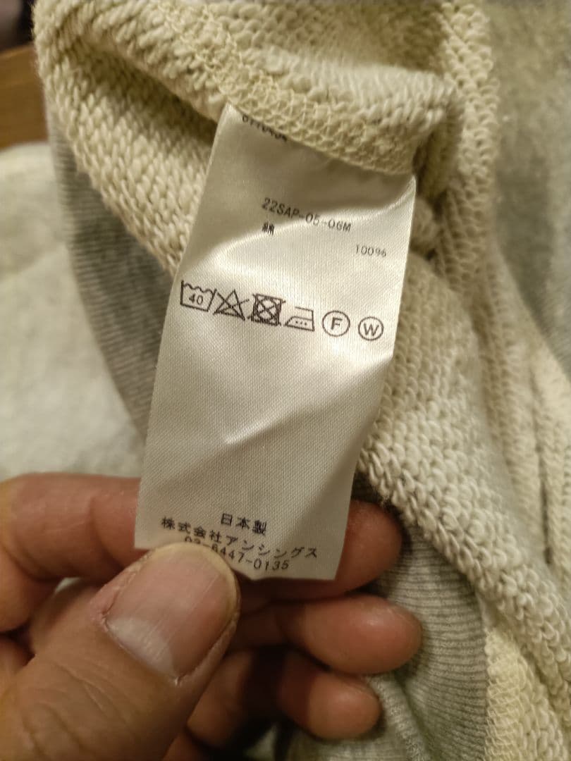 A.PRESSE 　22ss Sweat Shirt [GRAY] サイズ2