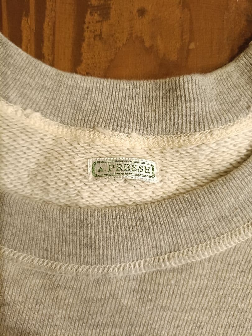 A.PRESSE 　22ss Sweat Shirt [GRAY] サイズ2